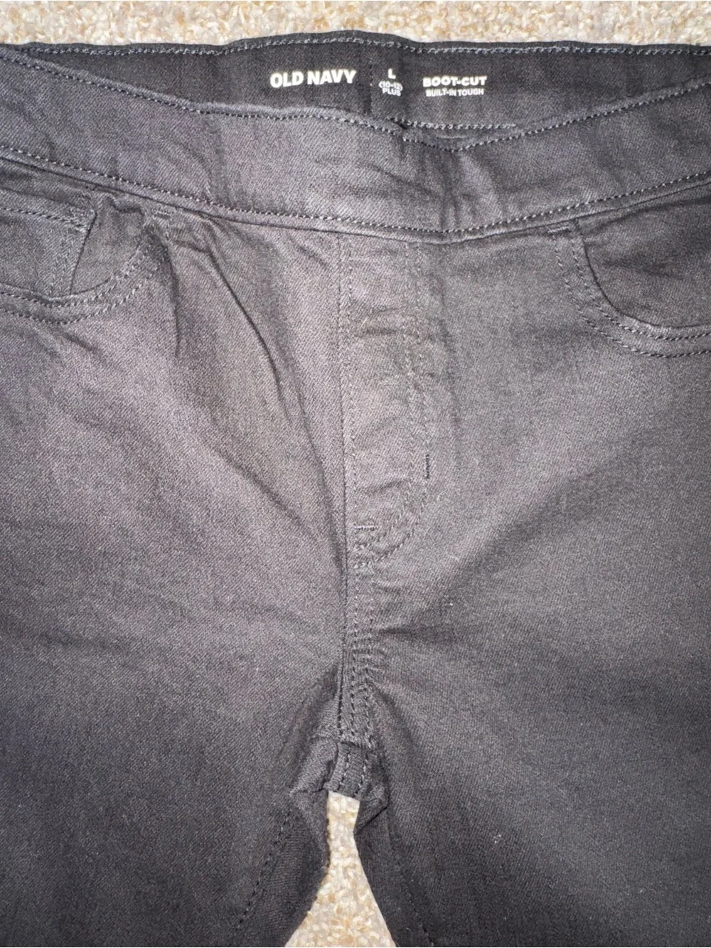 Old Navy Black Flare Wide-Leg Jeans L(10/12) plus